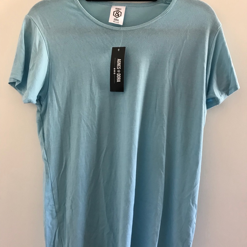 Agnes and Dora Basic Tee Blue S